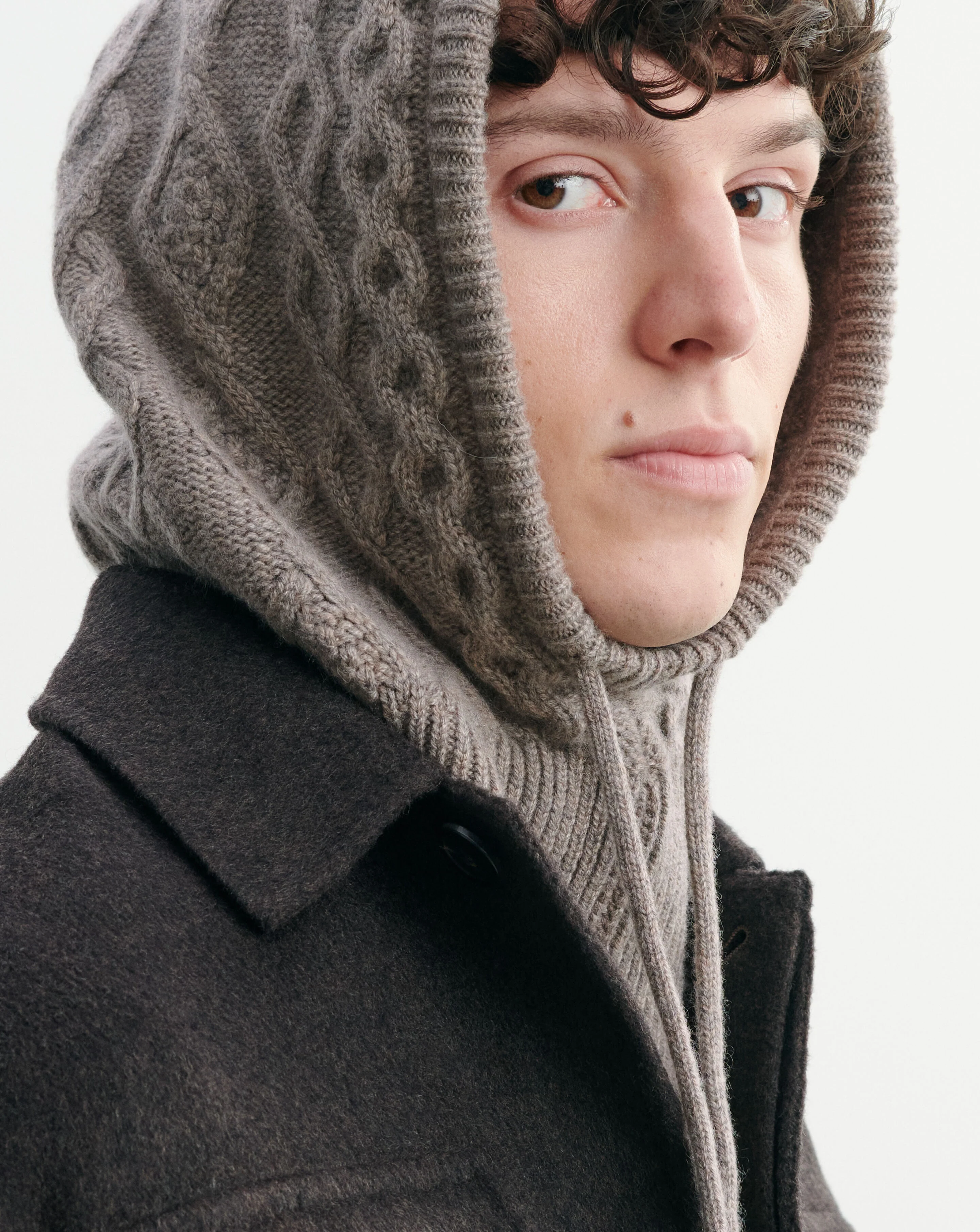Cagoule à torsades