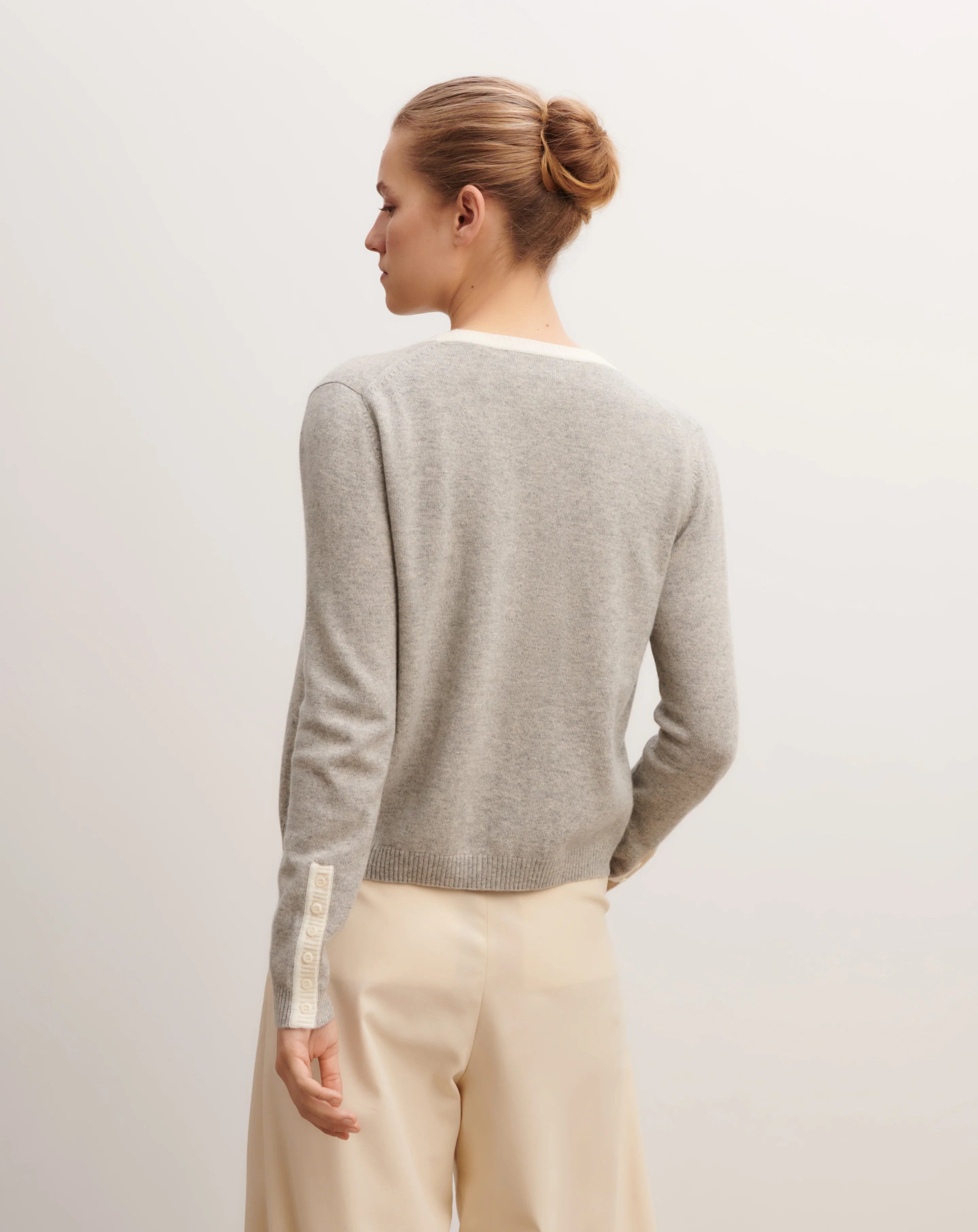 Cardigan manches boutons - Image 3