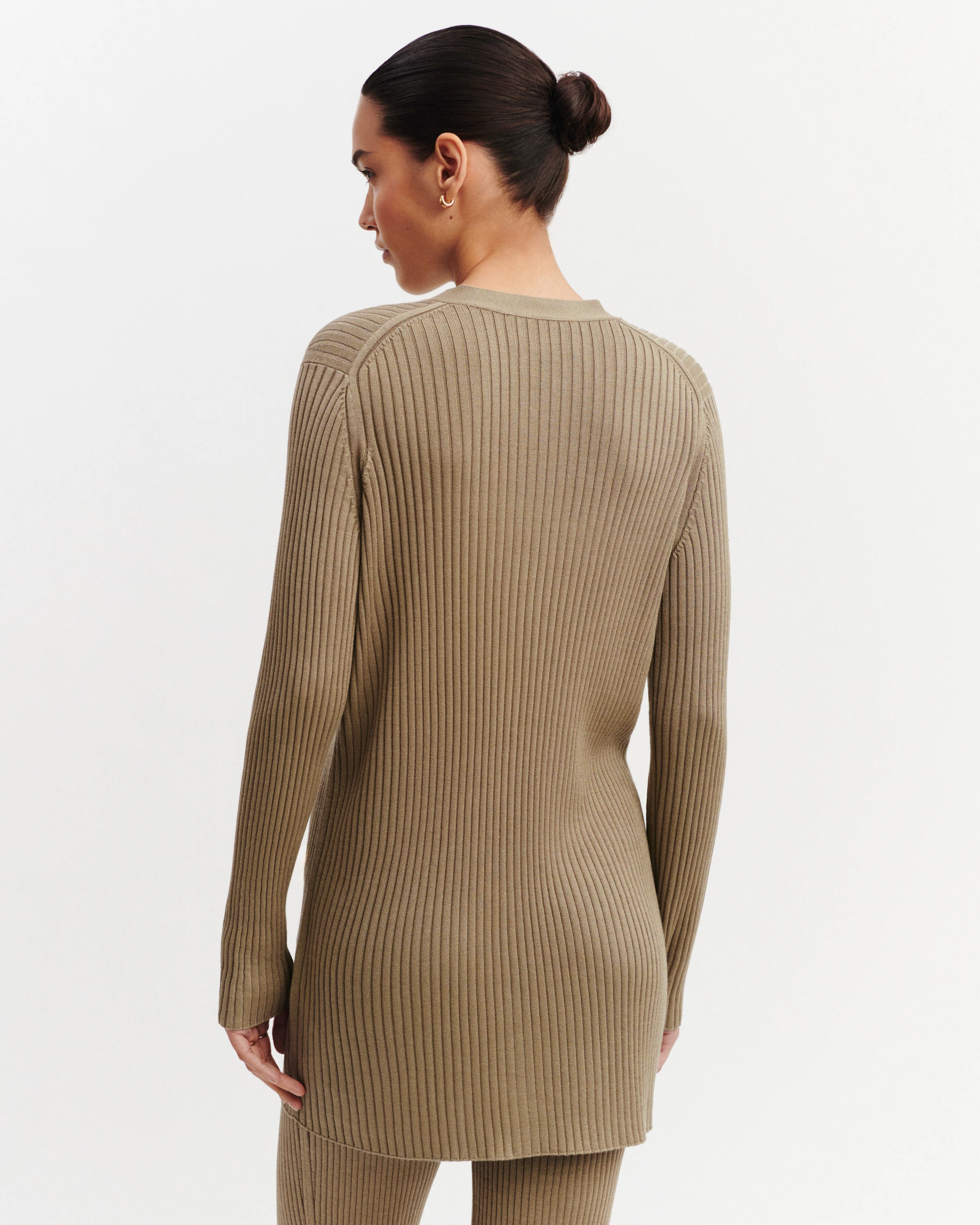 Gilet fluide à côtes - Image 3