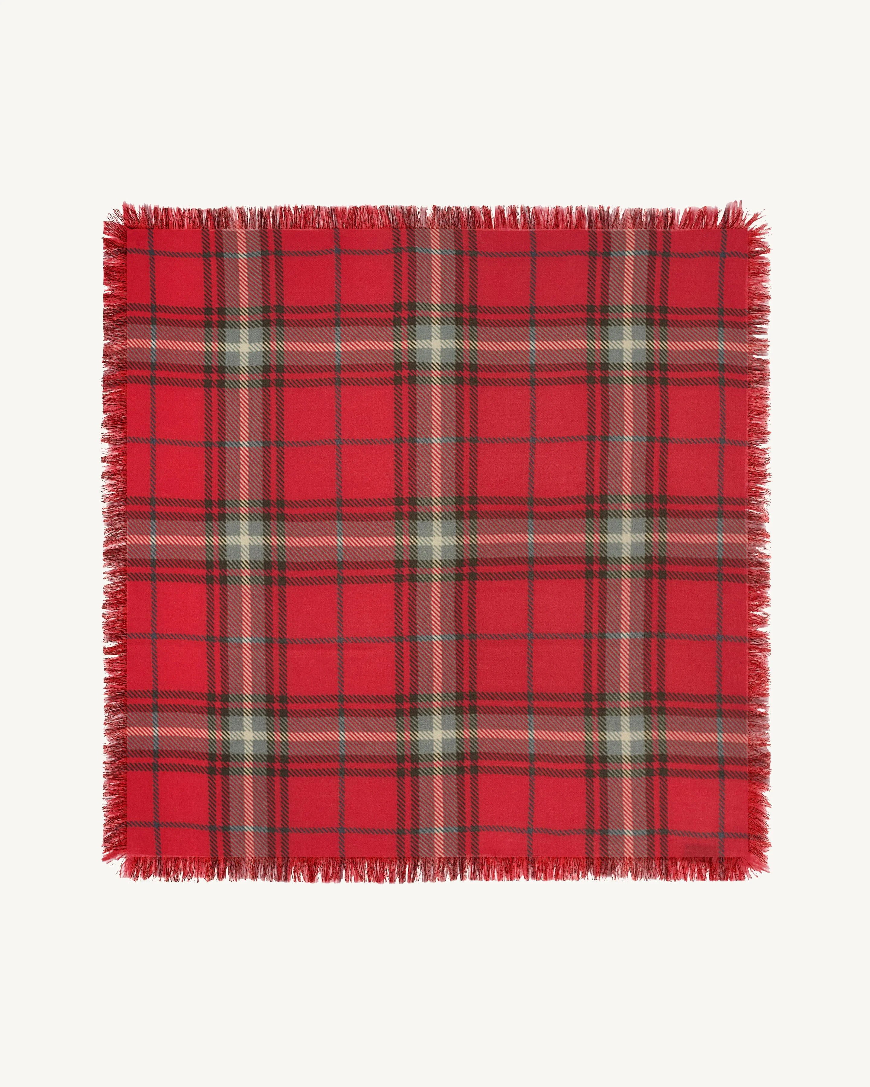Mini carré imprimé tartan