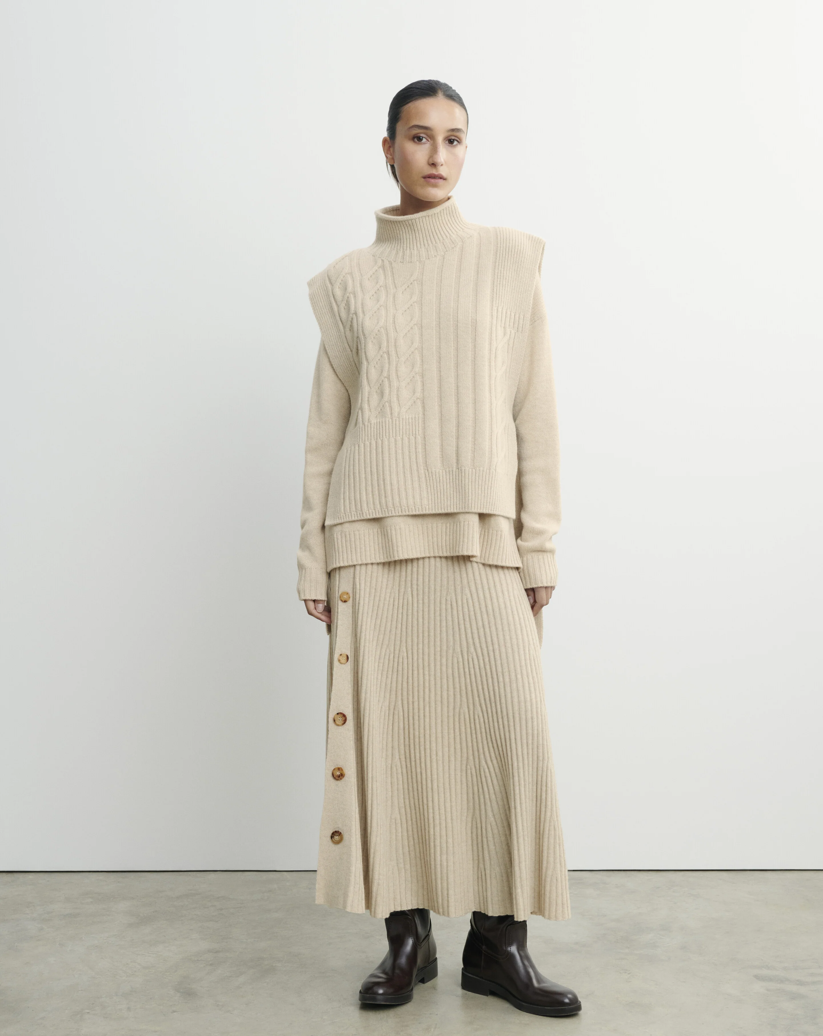 Plastron long à torsades - Image 4