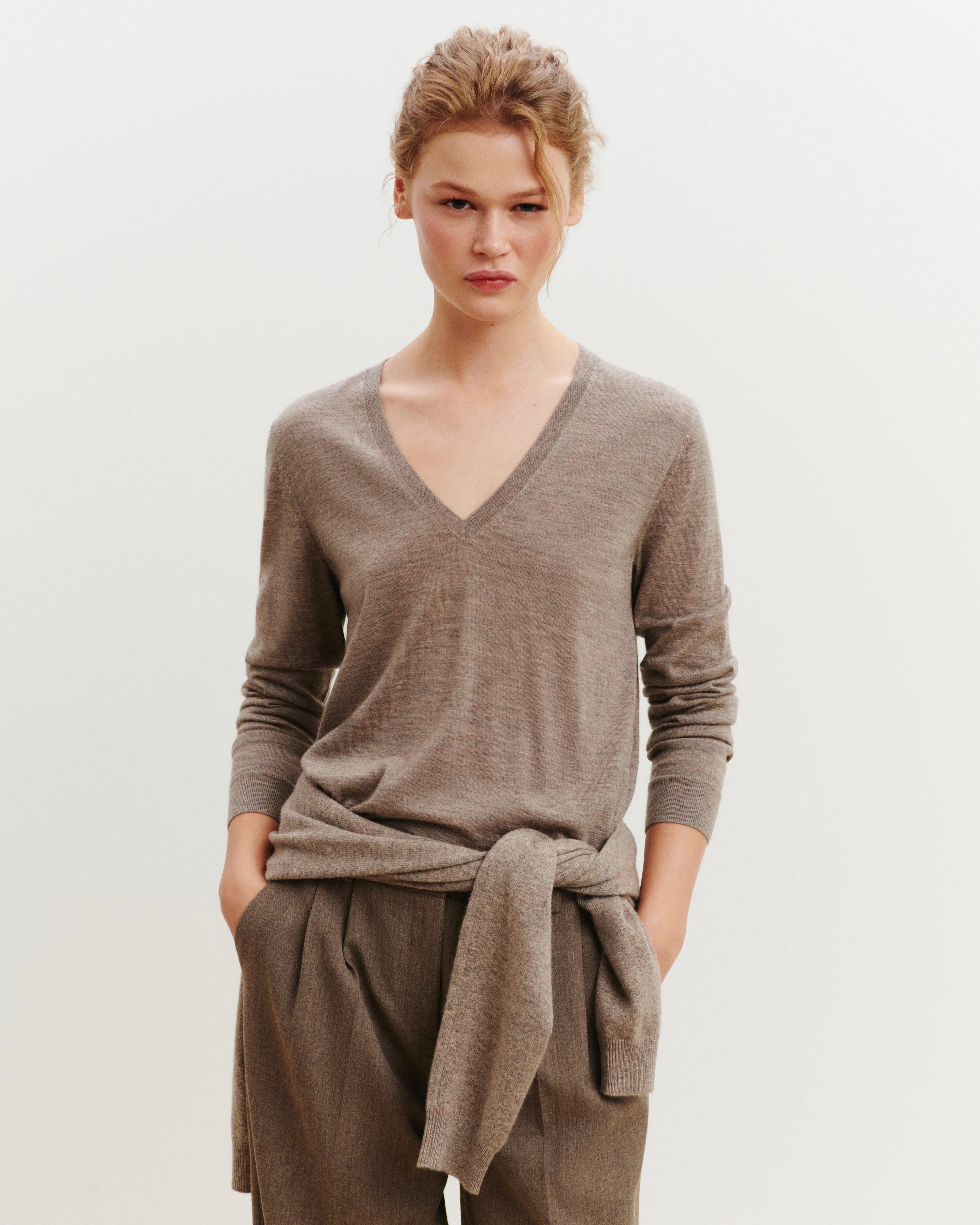 Pull col V Faustine