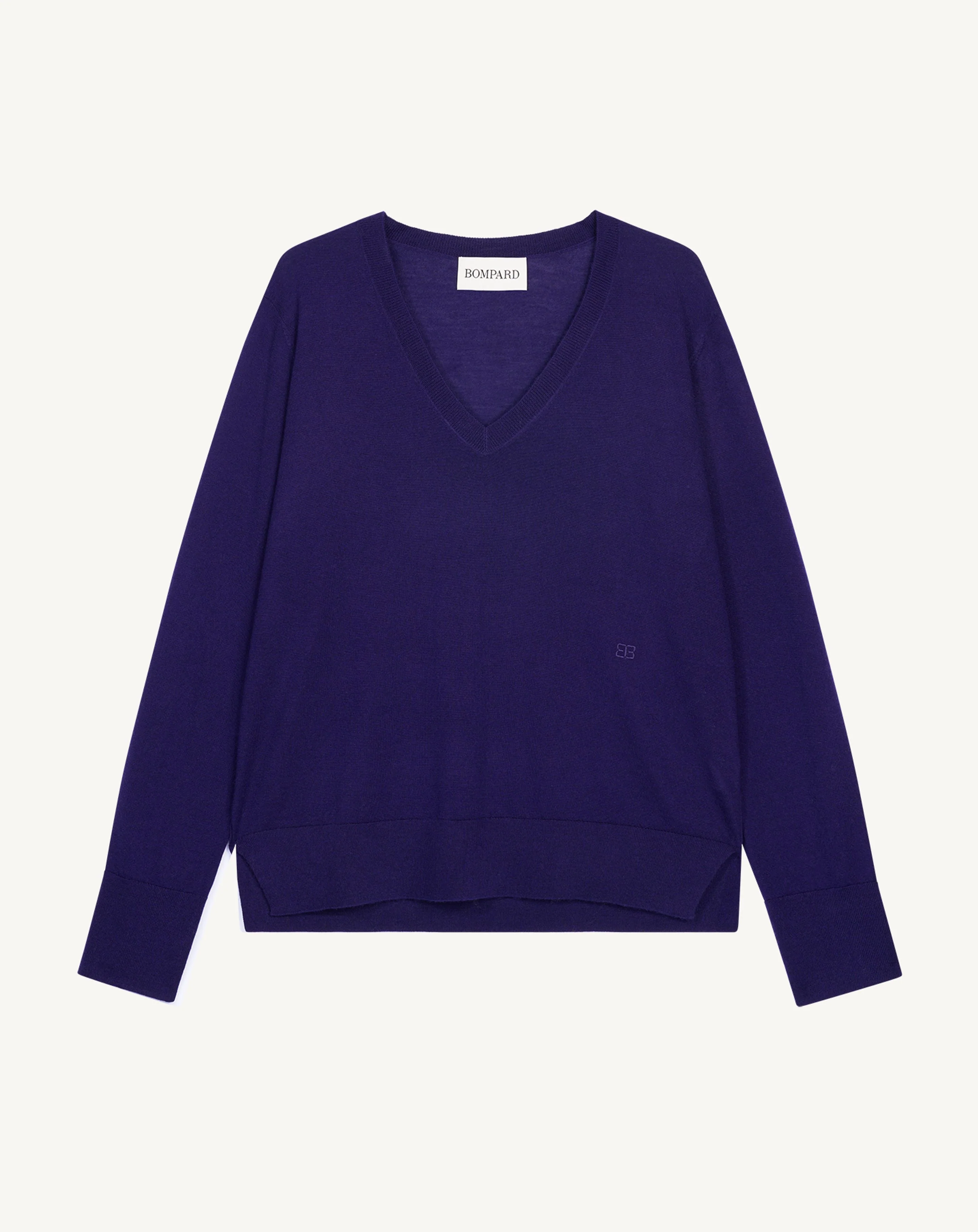 Pull V en maille fluide