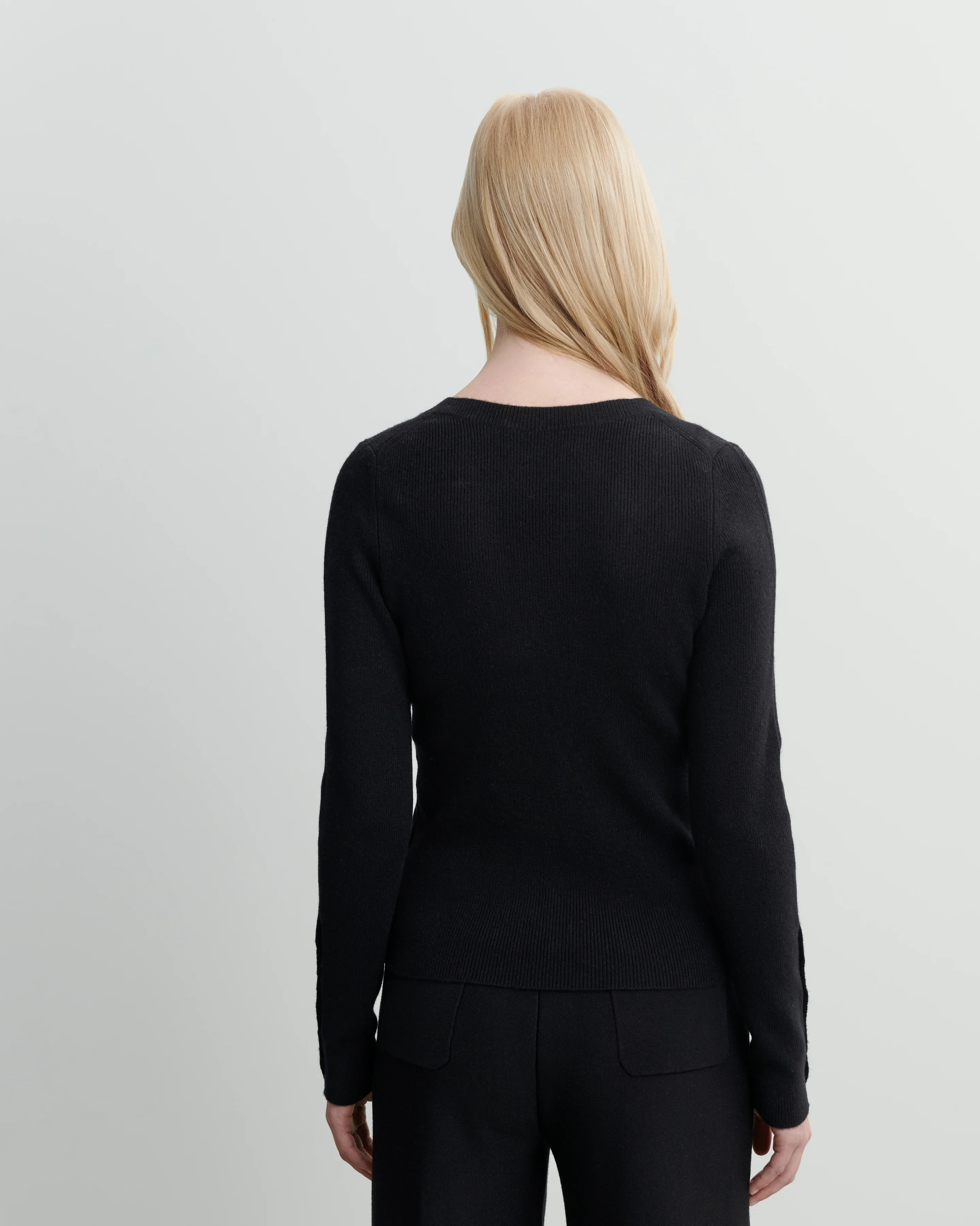 Pull V maille unie - Image 3