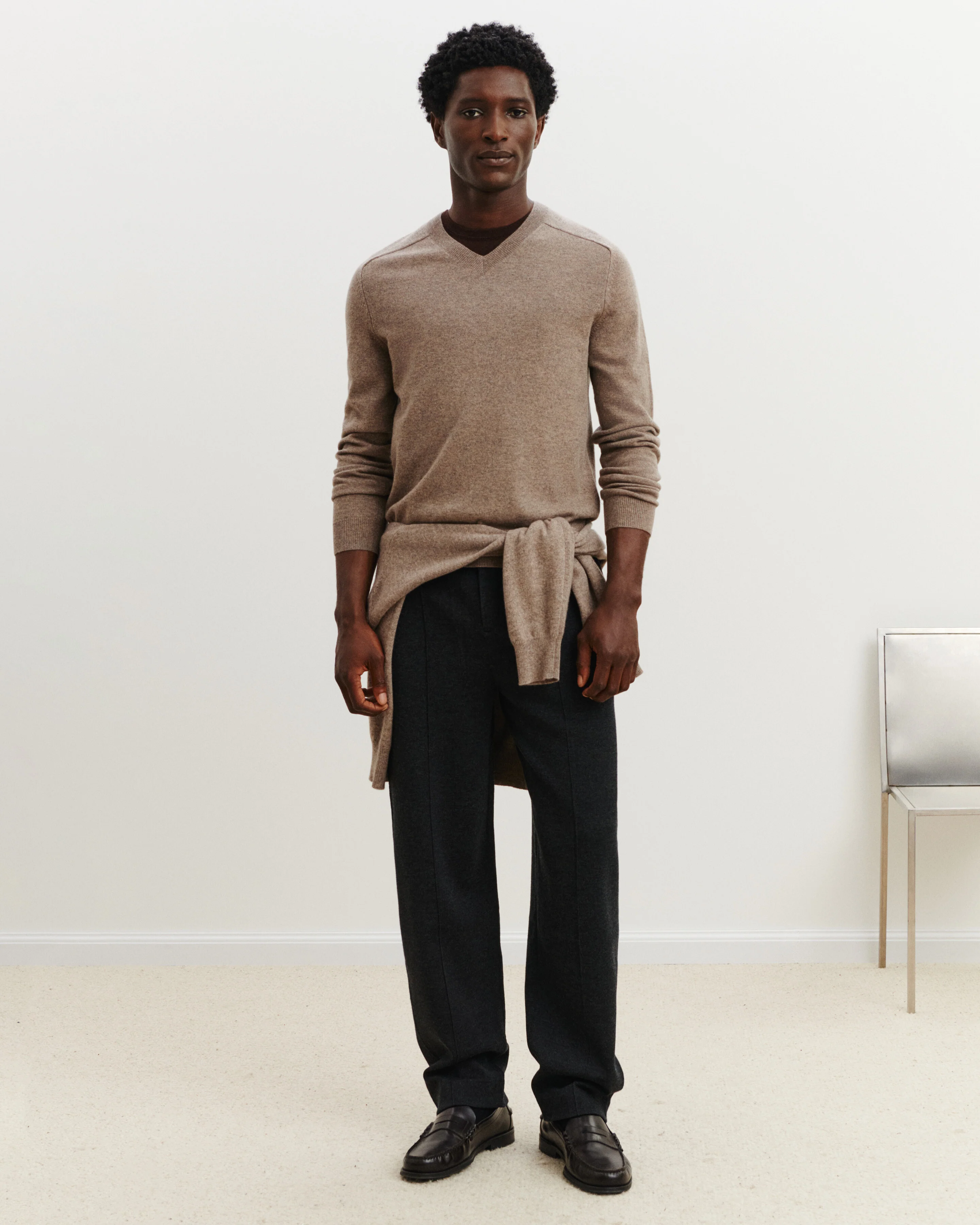 Pull V manches marteau