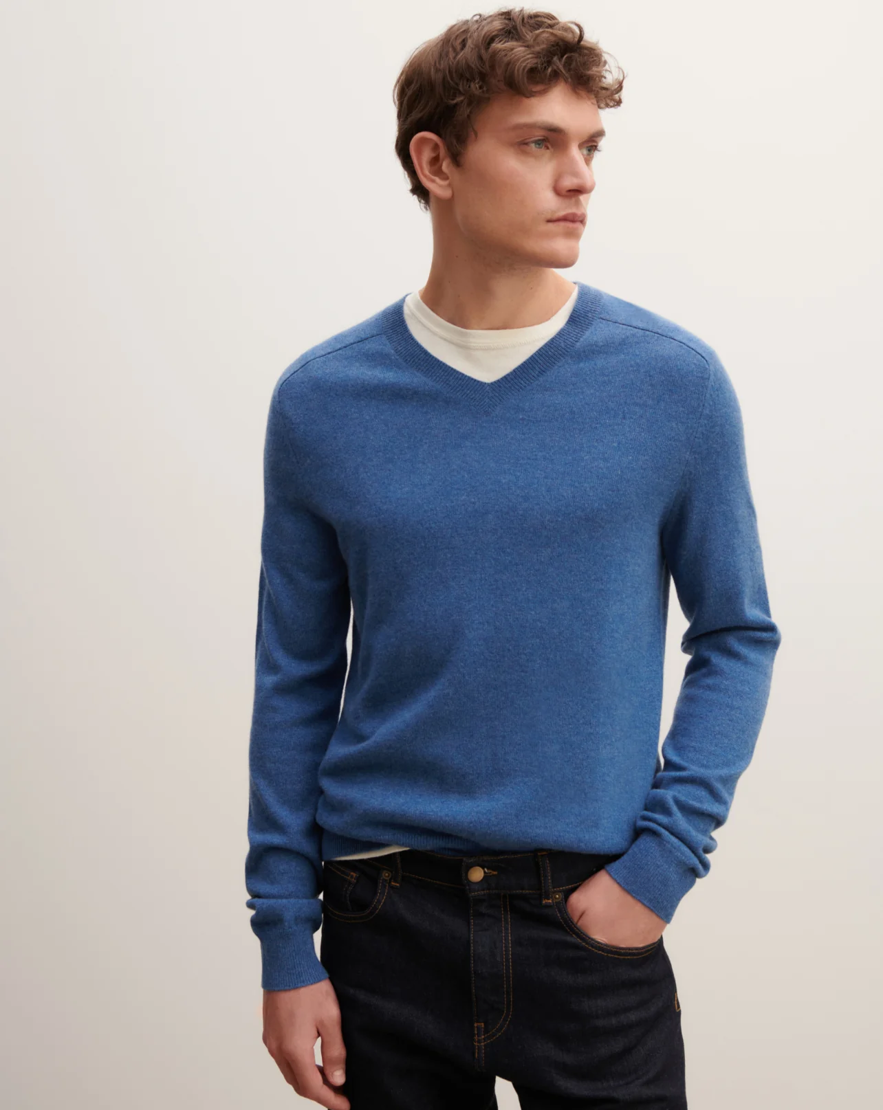 Pull V manches marteau
