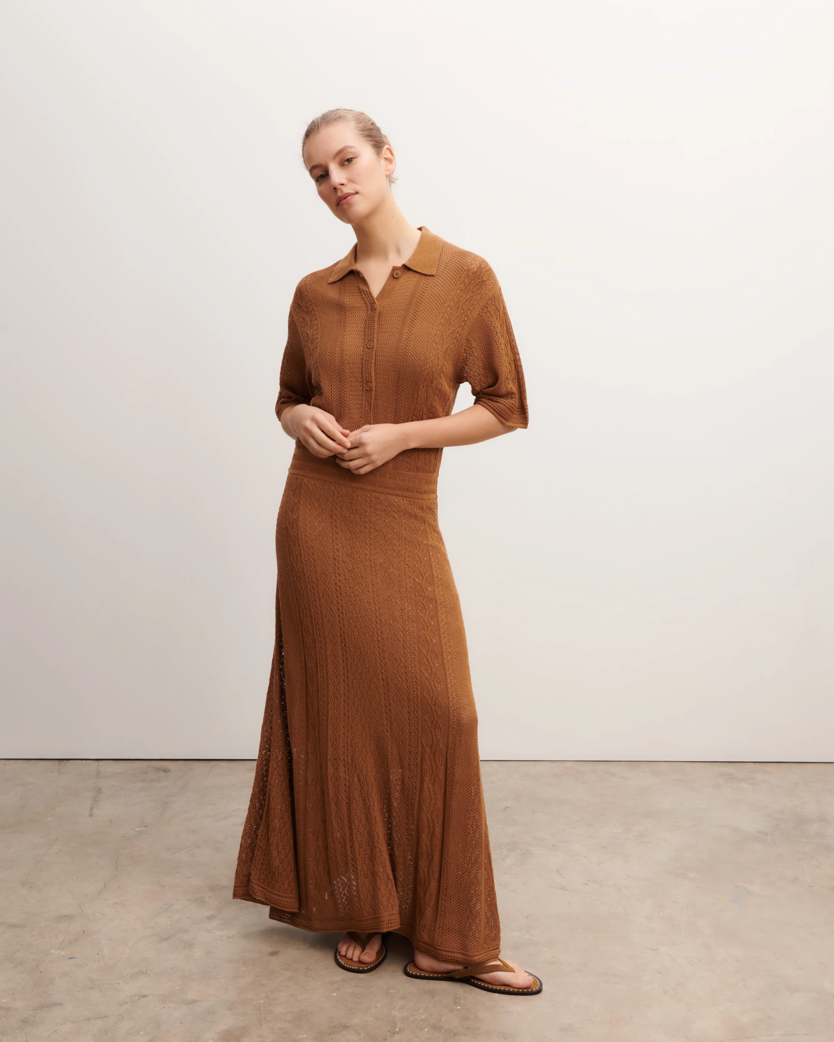 Robe polo pointelle - Image 2