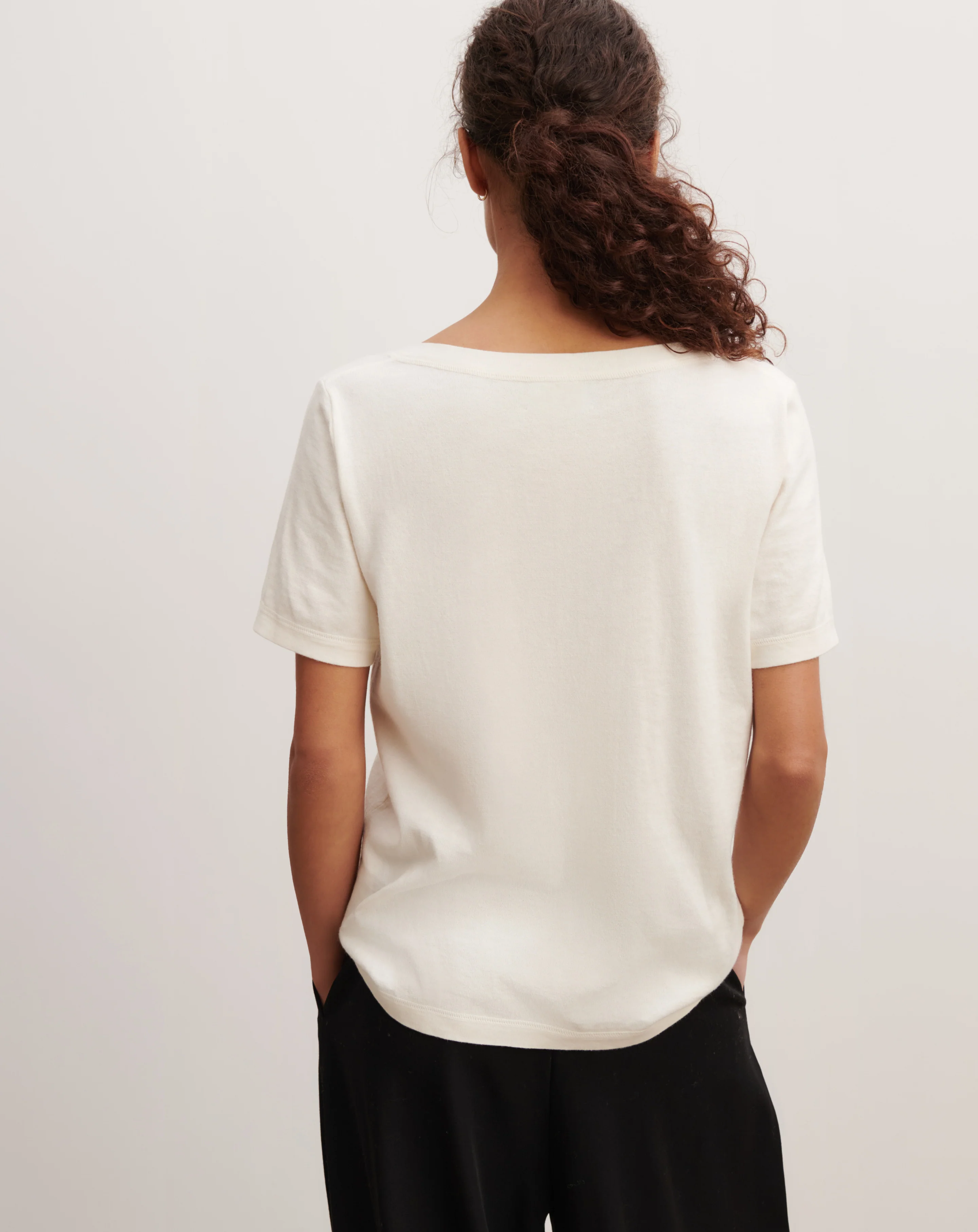 T-shirt col V - Image 2