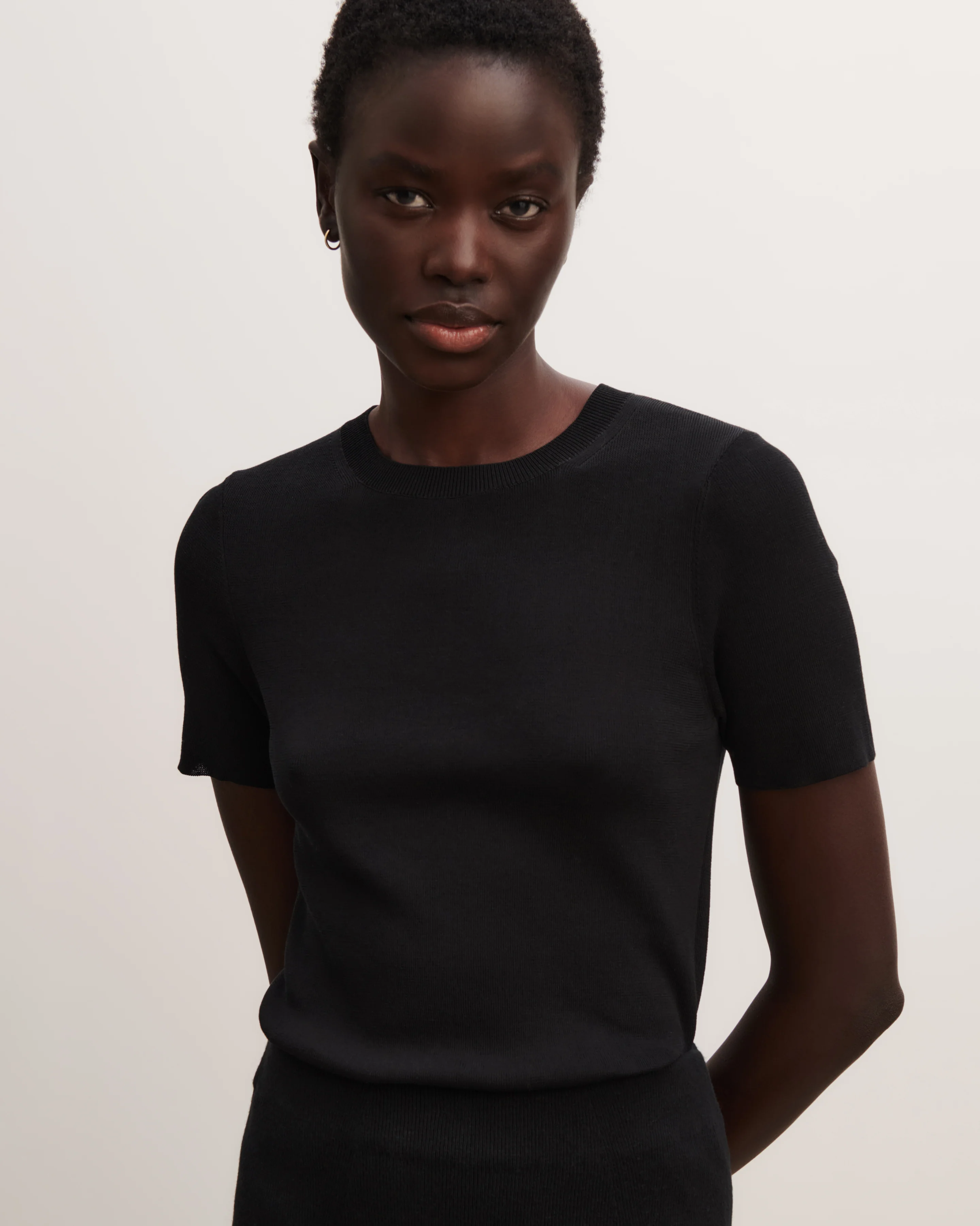 T-shirt en maille unie