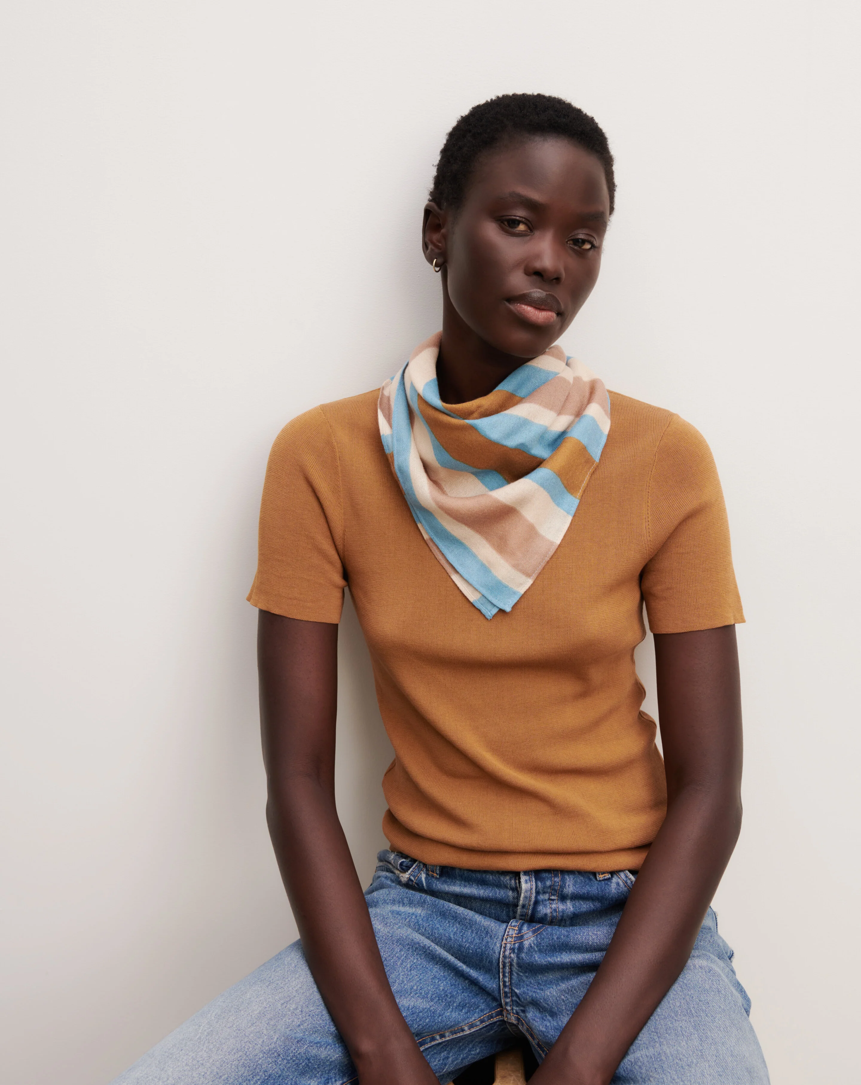 T-shirt en maille unie